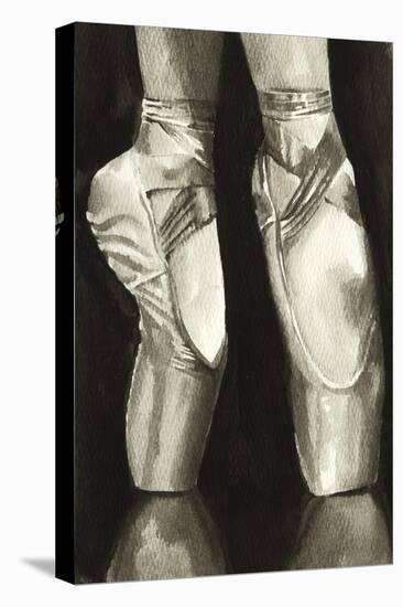Ballet Shoes II-Grace Popp-Stretched Canvas
