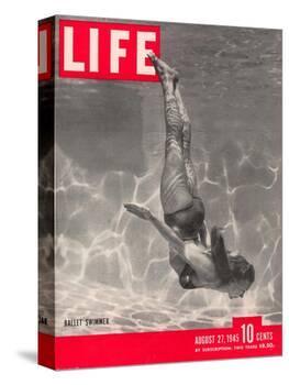 Ballet Swimmer Belita, August 27, 1945-Walter Sanders-Premier Image Canvas