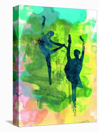 Ballet Watercolor 1-Irina March-Stretched Canvas