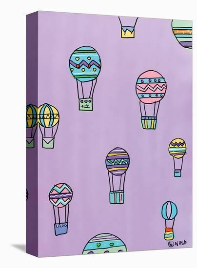 Balloons - Purple-Brian Nash-Stretched Canvas