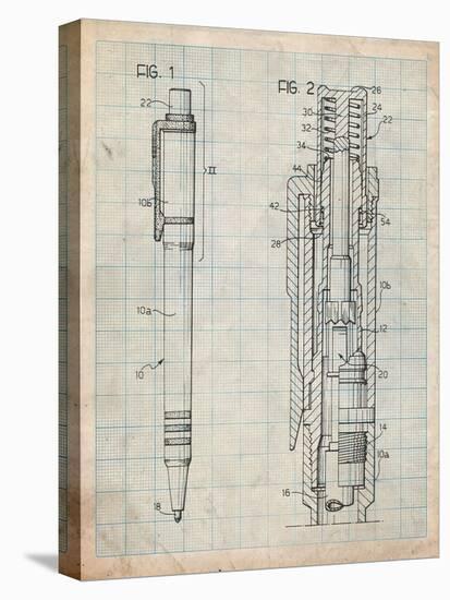 Ballpoint Pen Patent-Cole Borders-Stretched Canvas