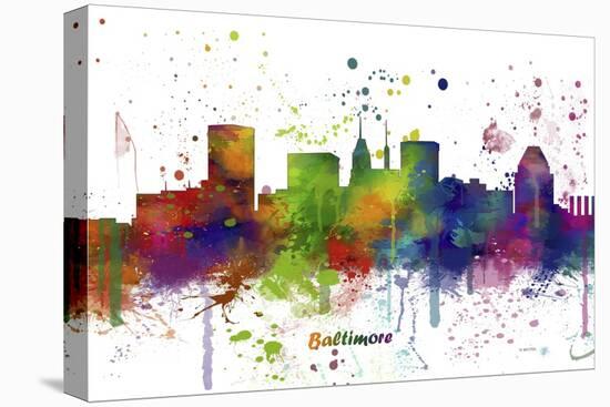 Baltimore Maryland Skyline MCLR 1-Marlene Watson-Premier Image Canvas