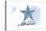 Baltimore, Maryland - Starfish - Blue - Coastal Icon-Lantern Press-Stretched Canvas