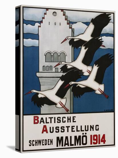 Baltische Ausstellung - Schweden Malmo Travel Poster-Ernst Norlind-Premier Image Canvas