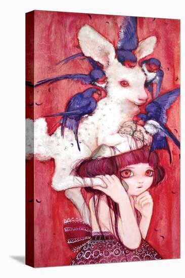 Bambi's Egg Child-Camilla D'Errico-Stretched Canvas