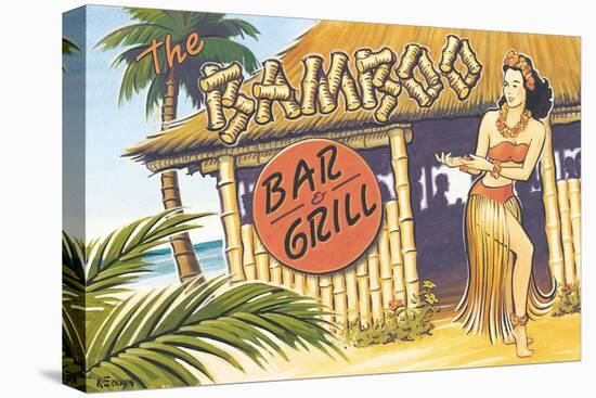 Bamboo Bar and Grill, Hawaii-Kerne Erickson-Stretched Canvas