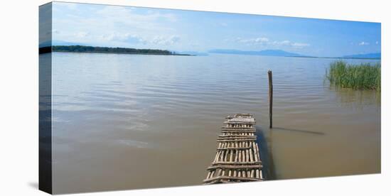 Bamboo raft on Lake Shalla, Abijatta-Shalla Lakes National Park, Ethiopia-Keren Su-Premier Image Canvas