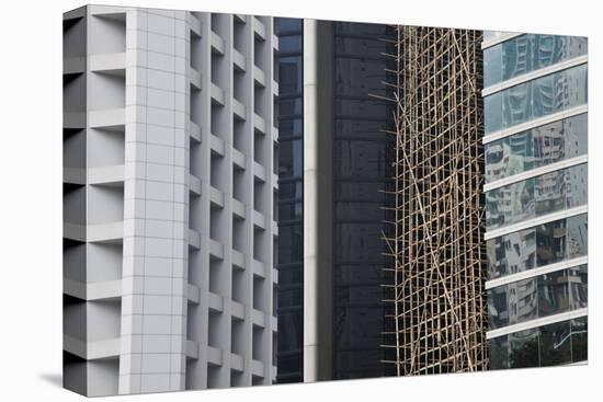 Bamboo Scaffolding, Hong Kong, China-Julie Eggers-Premier Image Canvas