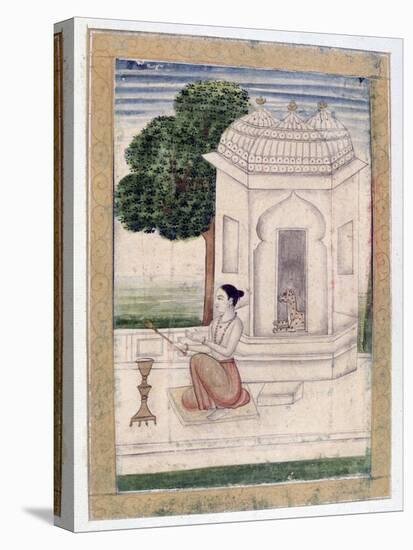 Bamgali Ragini, Ragamala Album, School of Rajasthan, 19th Century-null-Premier Image Canvas
