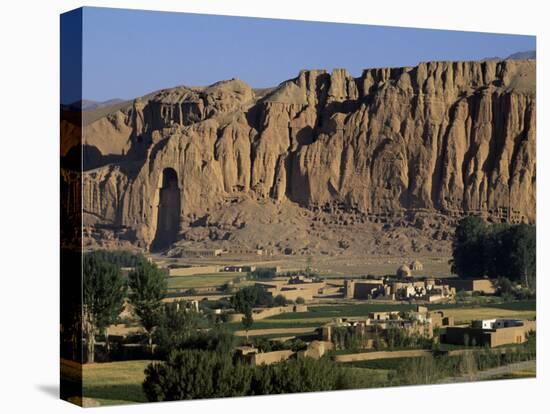 Bamiyan Valley, Showing the Large Buddha, Circa 5th Century, Afghanistan-Antonia Tozer-Premier Image Canvas