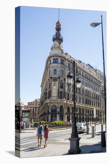 Banco Espanol De Credito Building, Madrid, Spain, Europe-Charles Bowman-Premier Image Canvas