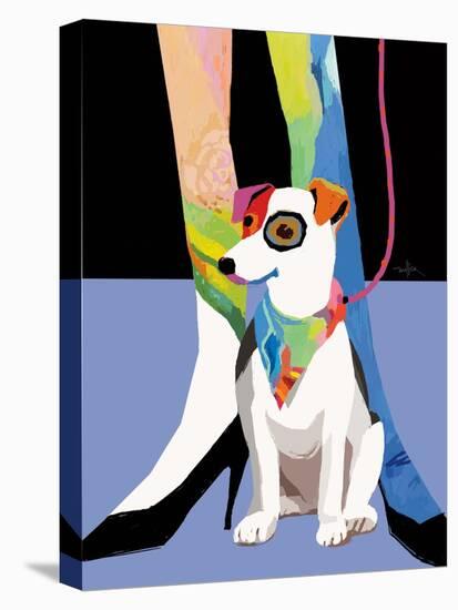 Bandana Dog-Patti Mollica-Stretched Canvas