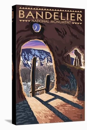 Bandelier National Monument, New Mexico - Twilight View-Lantern Press-Stretched Canvas