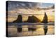 Bandon, Oregon, USA. Sea stacks on the Oregon coast at sunset.-Emily Wilson-Premier Image Canvas