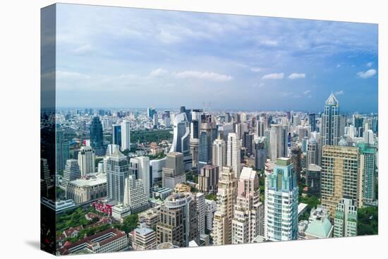 Bangkok, Thailand. Views over downtown Bangkok, Thailand.-Micah Wright-Premier Image Canvas