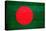 Bangladesh Flag Design with Wood Patterning - Flags of the World Series-Philippe Hugonnard-Stretched Canvas