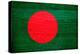 Bangladesh Flag Design with Wood Patterning - Flags of the World Series-Philippe Hugonnard-Stretched Canvas