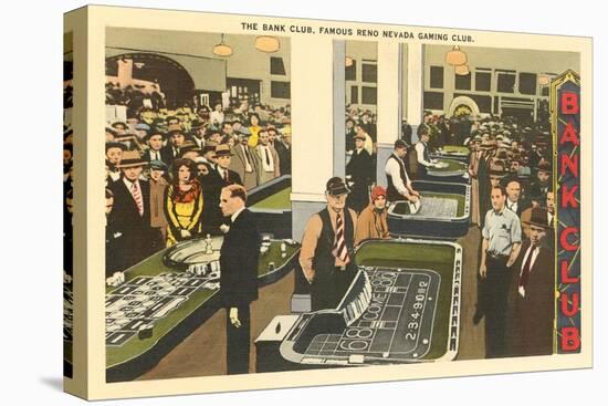 Bank Club, Gambling in Reno, Nevada-null-Stretched Canvas