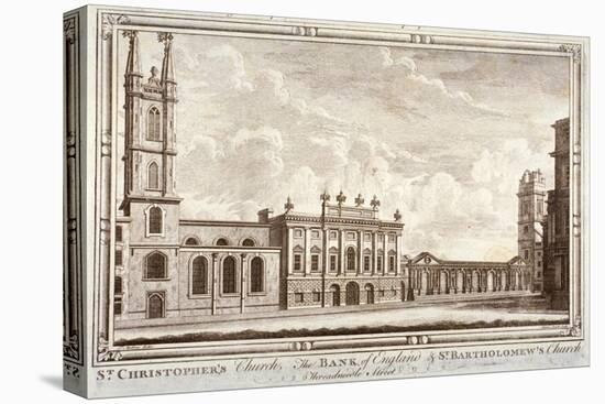 Bank of England, St Christopher-Le-Stocks and St Bartholomew-By-The-Exchange, London, C1775-Adam Smith-Premier Image Canvas