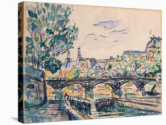 Bank of the Seine Near the Pont Des Arts, with a View of the Louvre-Paul Signac-Premier Image Canvas