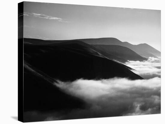 Banks of Fog Enveloping Mountains Outside San Francisco-Margaret Bourke-White-Premier Image Canvas