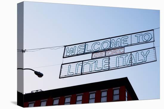 Banner on Mulberry Street, Little Italy, New York City-Sabine Jacobs-Premier Image Canvas