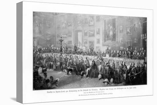 Banquet Commemorating the Victory at Waterloo, 1836-William Salter-Premier Image Canvas