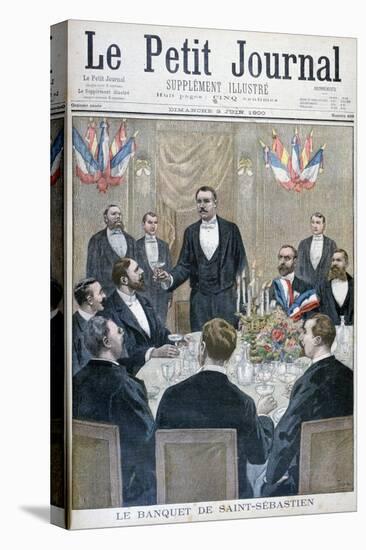 Banquet of French Nationalist and Paul Déroulède, Saint-Sebastien, Belgium, 1900-Oswaldo Tofani-Premier Image Canvas