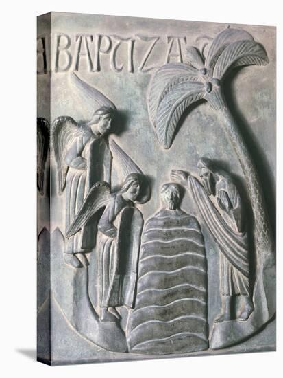 Baptism of Christ, Bronze Panels from St. Ranieri's Door, Circa 1180-Bonanno Pisano-Premier Image Canvas