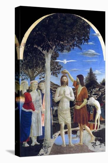 Baptism of Christ-Piero della Francesca-Stretched Canvas