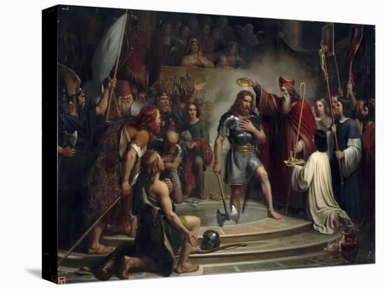 Baptism of Clovis at Reims, 25 December 496-François-Louis Dejuinne-Premier Image Canvas