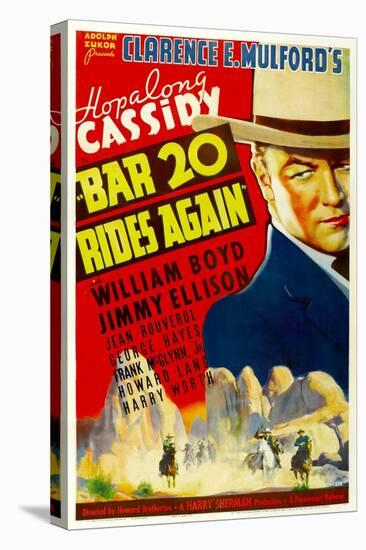 Bar 20 Again, William Boyd, 1935-null-Stretched Canvas