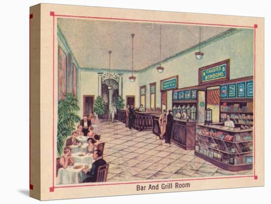 'Bar and Grill Room - Hotel Florida - Havana - Cuba', c1910-Unknown-Premier Image Canvas