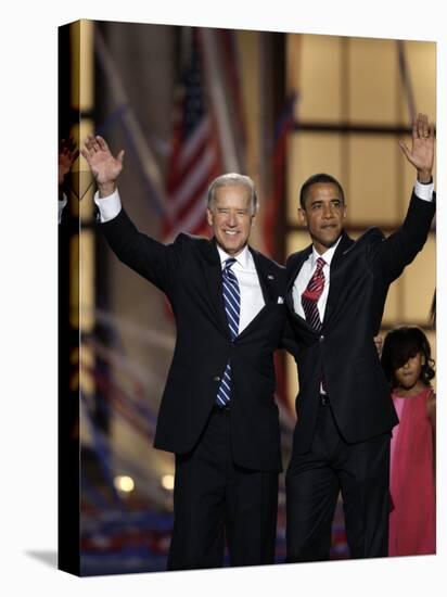 Barack Obama and Joe Biden at the Democratic National Convention 2008, Denver, CO-null-Premier Image Canvas