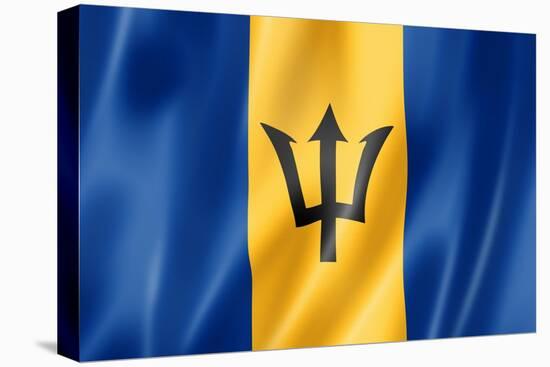 Barbados Flag-daboost-Stretched Canvas