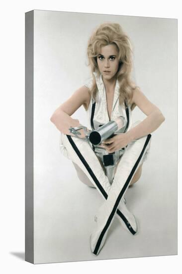 BARBARELLA, 1967 directed by ROGER VADIM Jane Fonda (photo)-null-Stretched Canvas