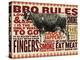 Barbecue cow-null-Premier Image Canvas