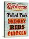 Barbeque Board Distressed-Retroplanet-Premier Image Canvas