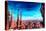 Barcelona City View and Sagrada Familia-Markus Bleichner-Stretched Canvas