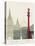 Barcelona Skyline Poster-paulrommer-Stretched Canvas