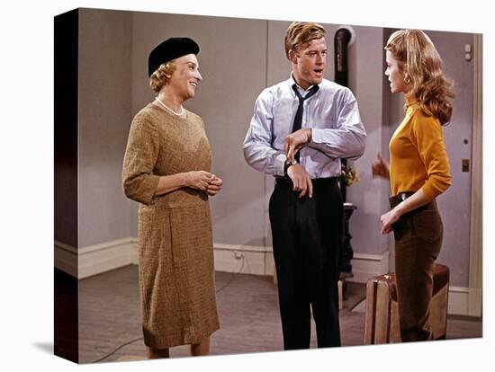 BAREFOOT IN THE PARK, 1967 directed by GENE SACHS Mildred Natwick, Robert Redford and Jane Fonda (p-null-Stretched Canvas