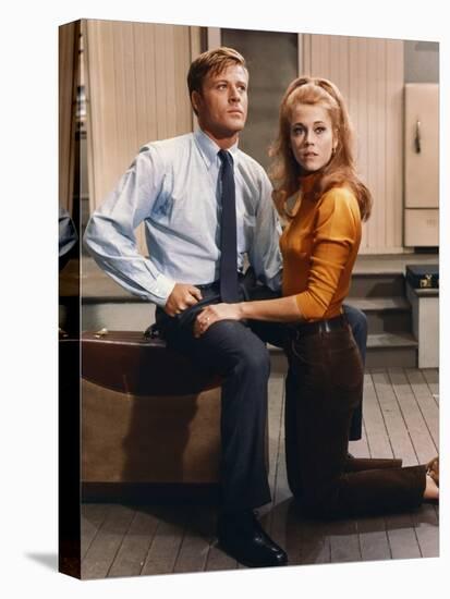 BAREFOOT IN THE PARK, 1967 directed by GENE SACHS Robert Redford and Jane Fonda (photo)-null-Stretched Canvas