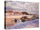 Barges on the Loing at Saint-Mammès, 1885-Alfred Sisley-Premier Image Canvas