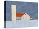 Barn and Silo-Ynon Mabat-Stretched Canvas