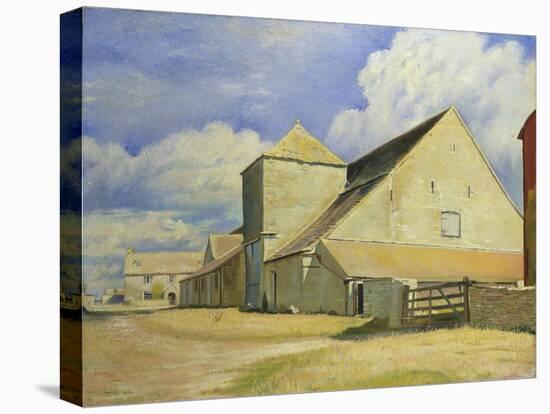 Barn at Cherington, Gloucestershire-William Rothenstein-Premier Image Canvas