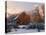 Barn Below Bear River Range in Winter, Utah, USA-Scott T^ Smith-Premier Image Canvas