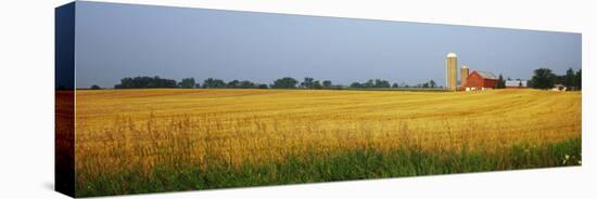 Barn in a field, Wisconsin, USA-null-Premier Image Canvas