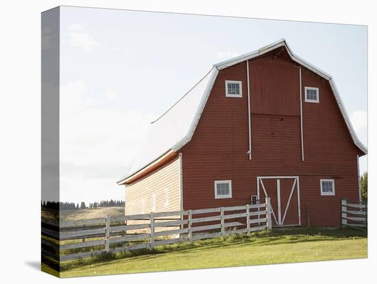 Barn in rural landscape-Marnie Burkhart-Premier Image Canvas