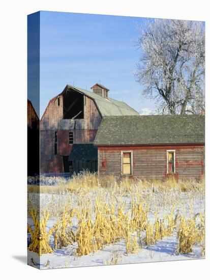 Barn in Winter-Scott T. Smith-Premier Image Canvas