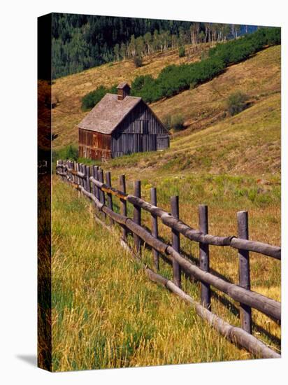 Barn on Last Dollar Road near Telluride, Colorado, USA-Julie Eggers-Premier Image Canvas